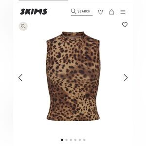 NWT Dolce&Gabbana x SKIMS COTTON JERSEY MOCK NECK TANK